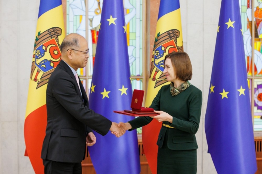 Maia Sandu s-a întâlnit cu Ambasadorul Japoniei în Moldova